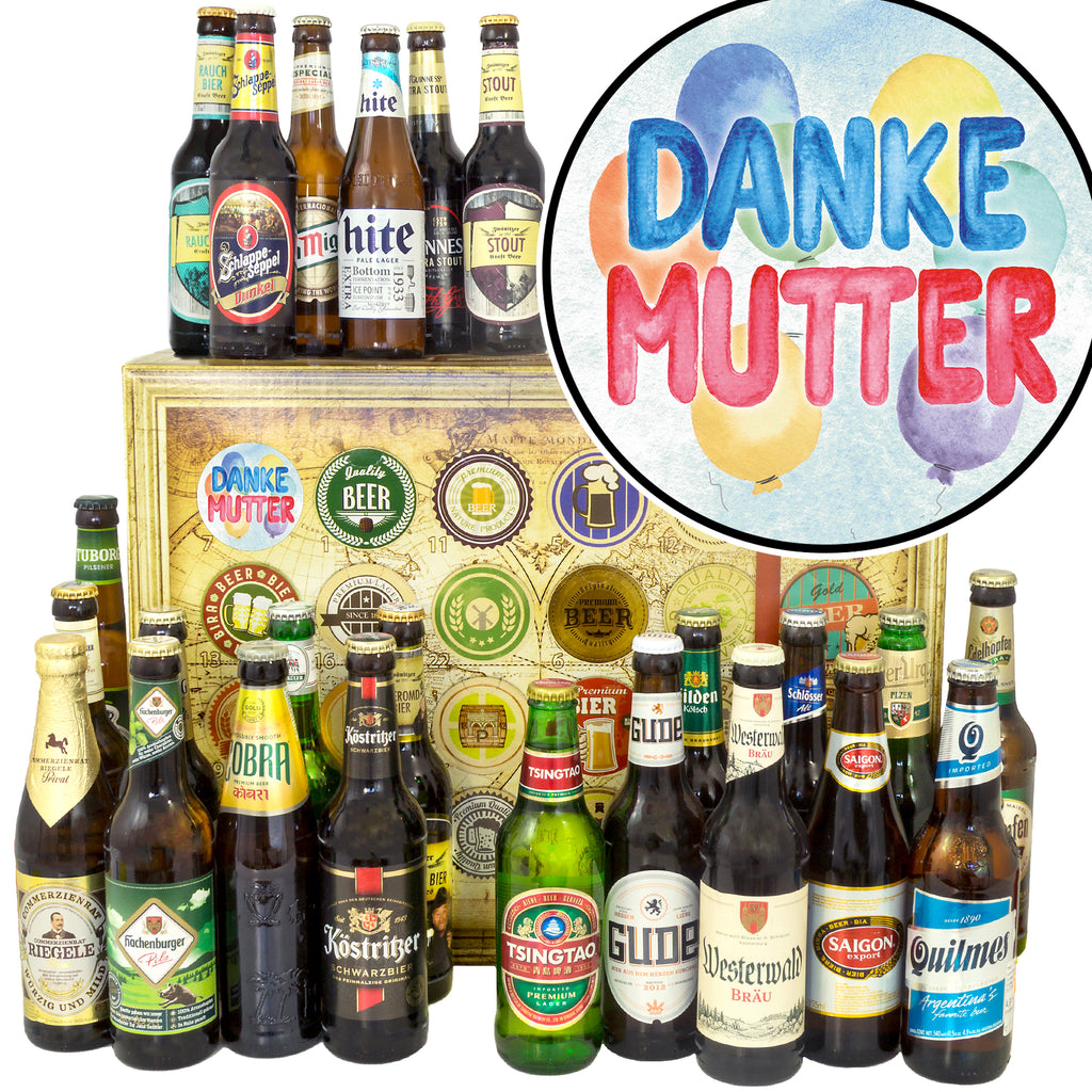 Danke Mutter | 24 Flaschen Bier International und Deutschland | Biertasting