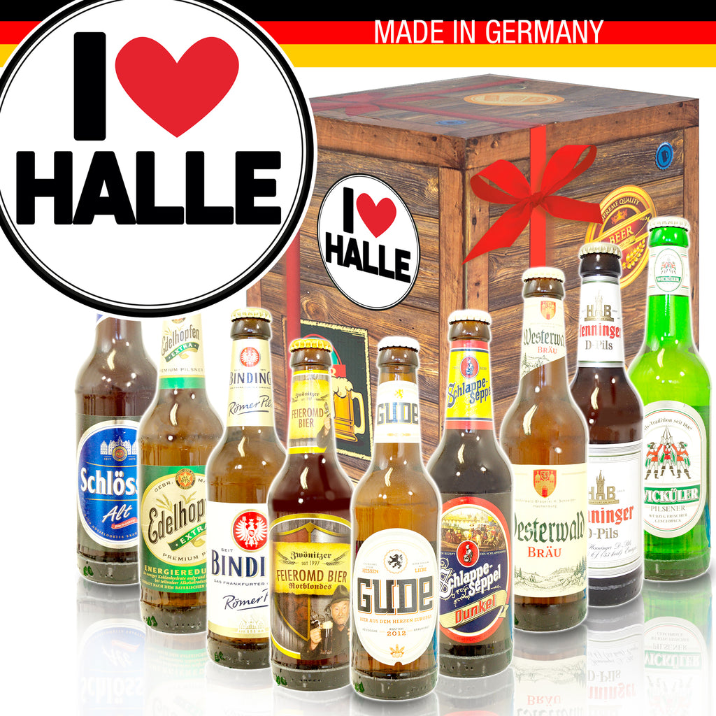 I love Halle | 9x Biere Deutschland | Geschenkidee