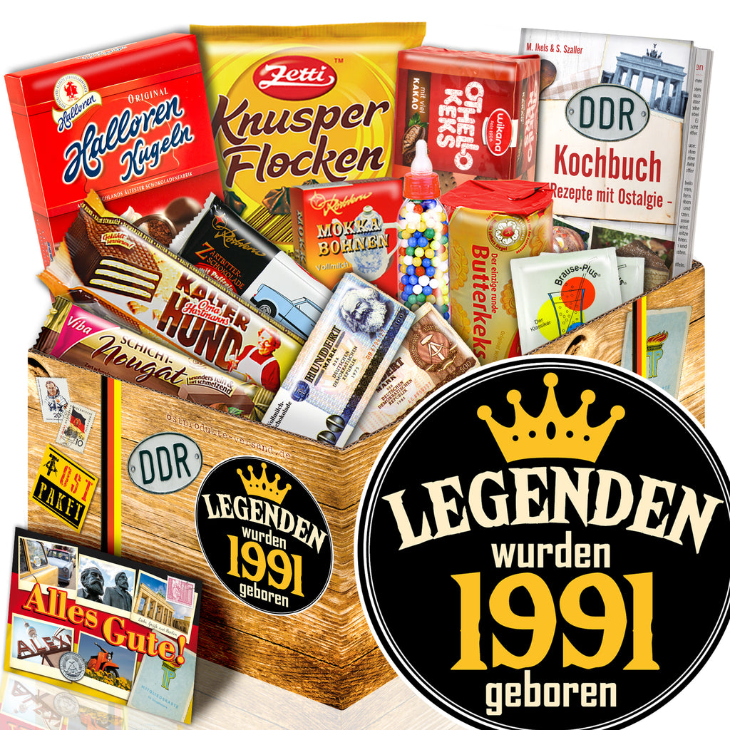 Legenden wurden 1991 geboren - Süßigkeiten Set DDR L