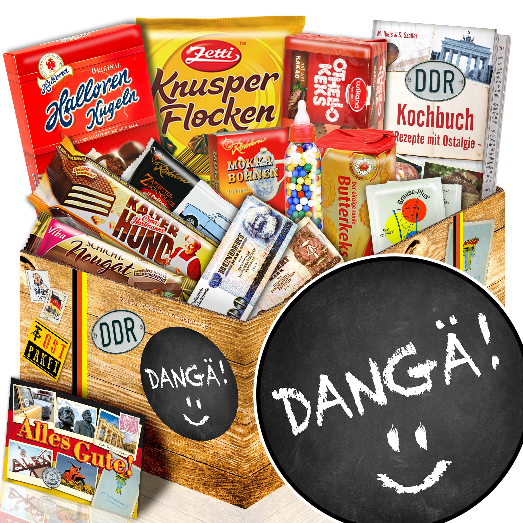 Dangä! - Süßigkeiten Set DDR L - monatsgeschenke.de