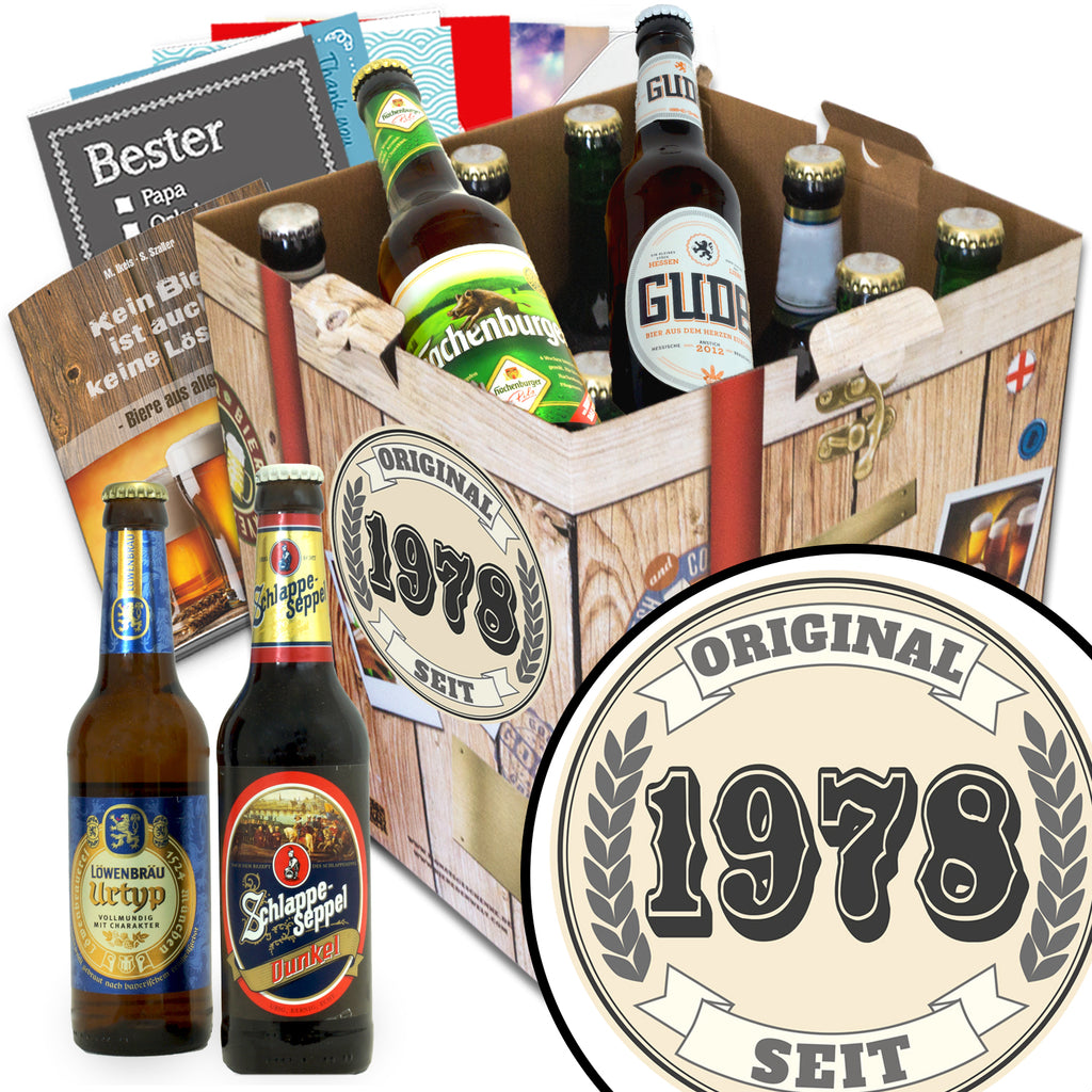 Original seit 1978 | 9x Bier Deutsche Biere | Geschenkpaket