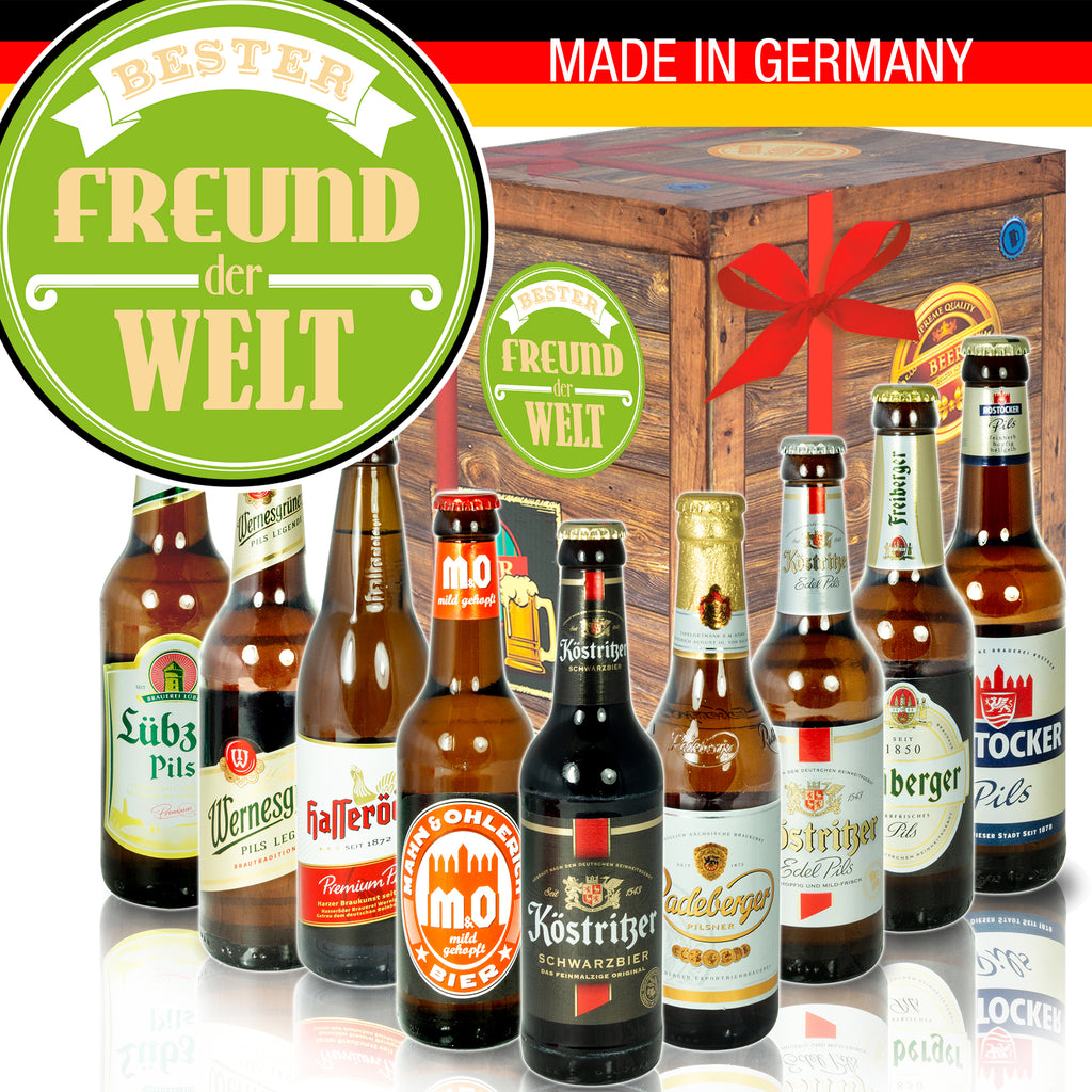 Bester Freund | 9x Bier Ostdeutsche Biere | Biergeschenk