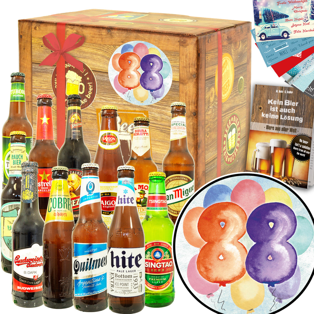 Geburtstag 88 | 12 Biersorten Bierweltreise | Paket