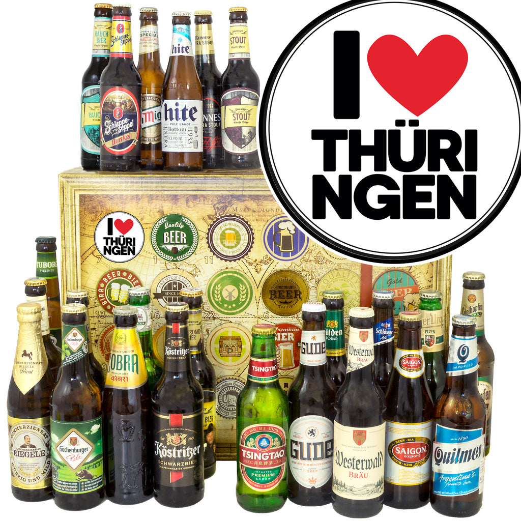 I Love Thüringen | 24 Spezialitäten Bier International und Deutschland | Box