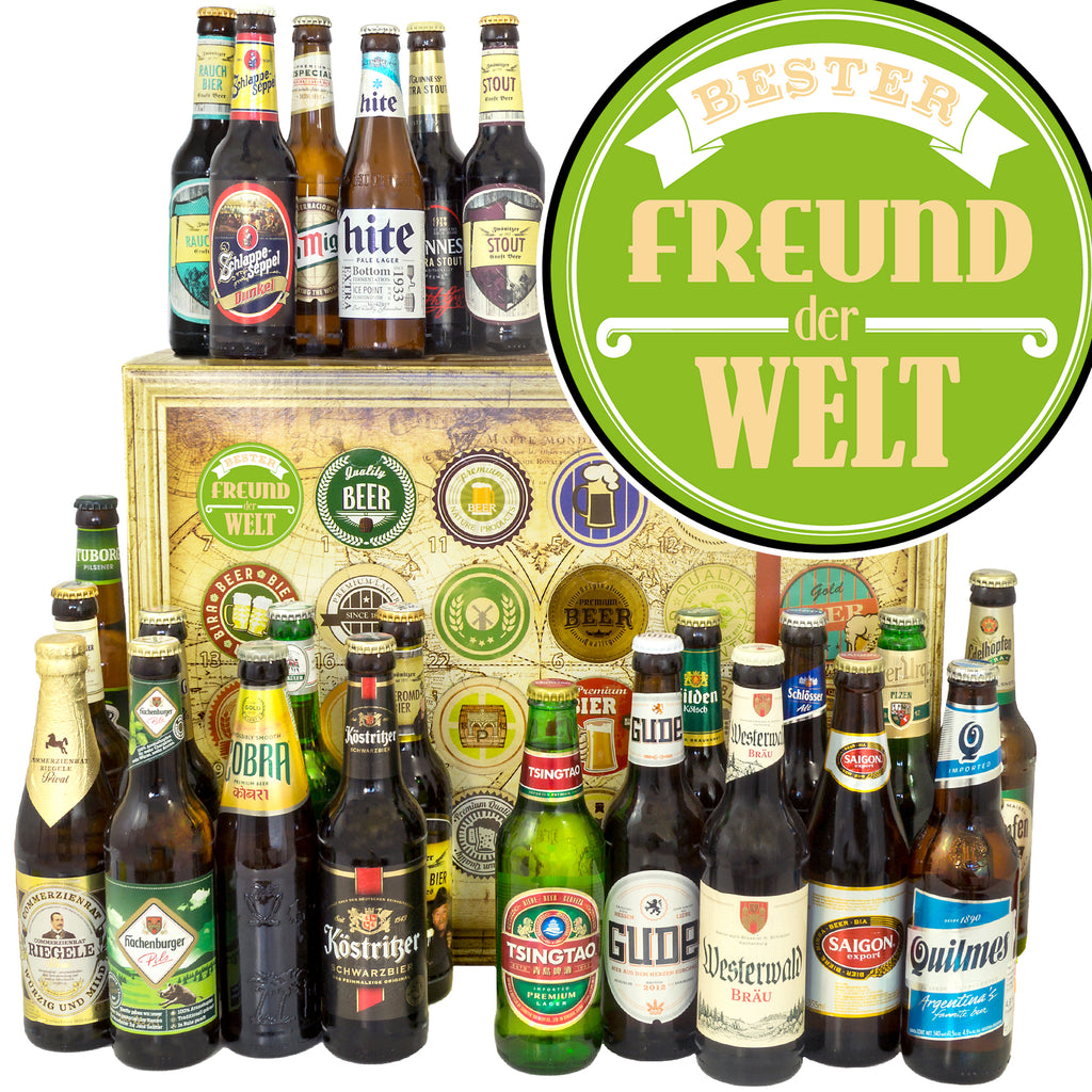 Bester Freund | 24 Biersorten Bier Deutschland und Welt | Bierverkostung