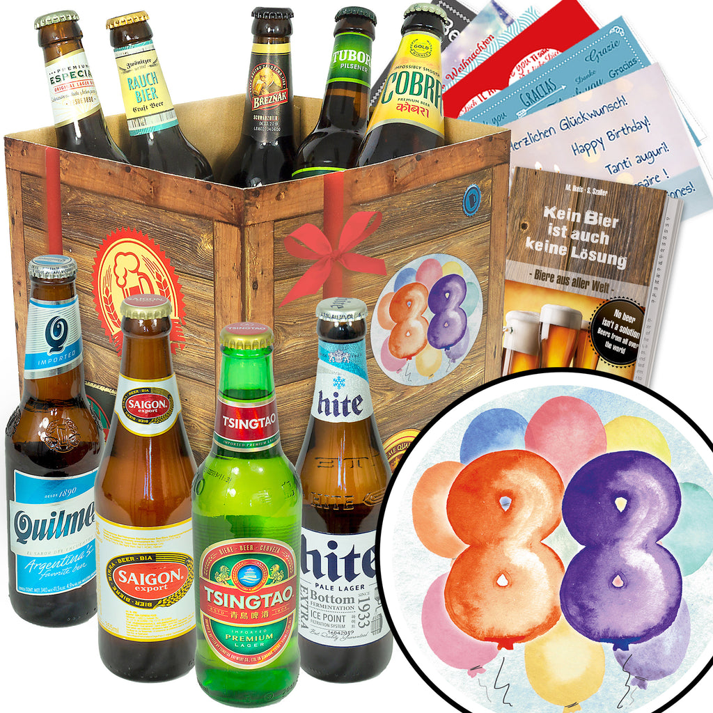 Geburtstag 88 | 9 Biersorten Bierweltreise | Paket