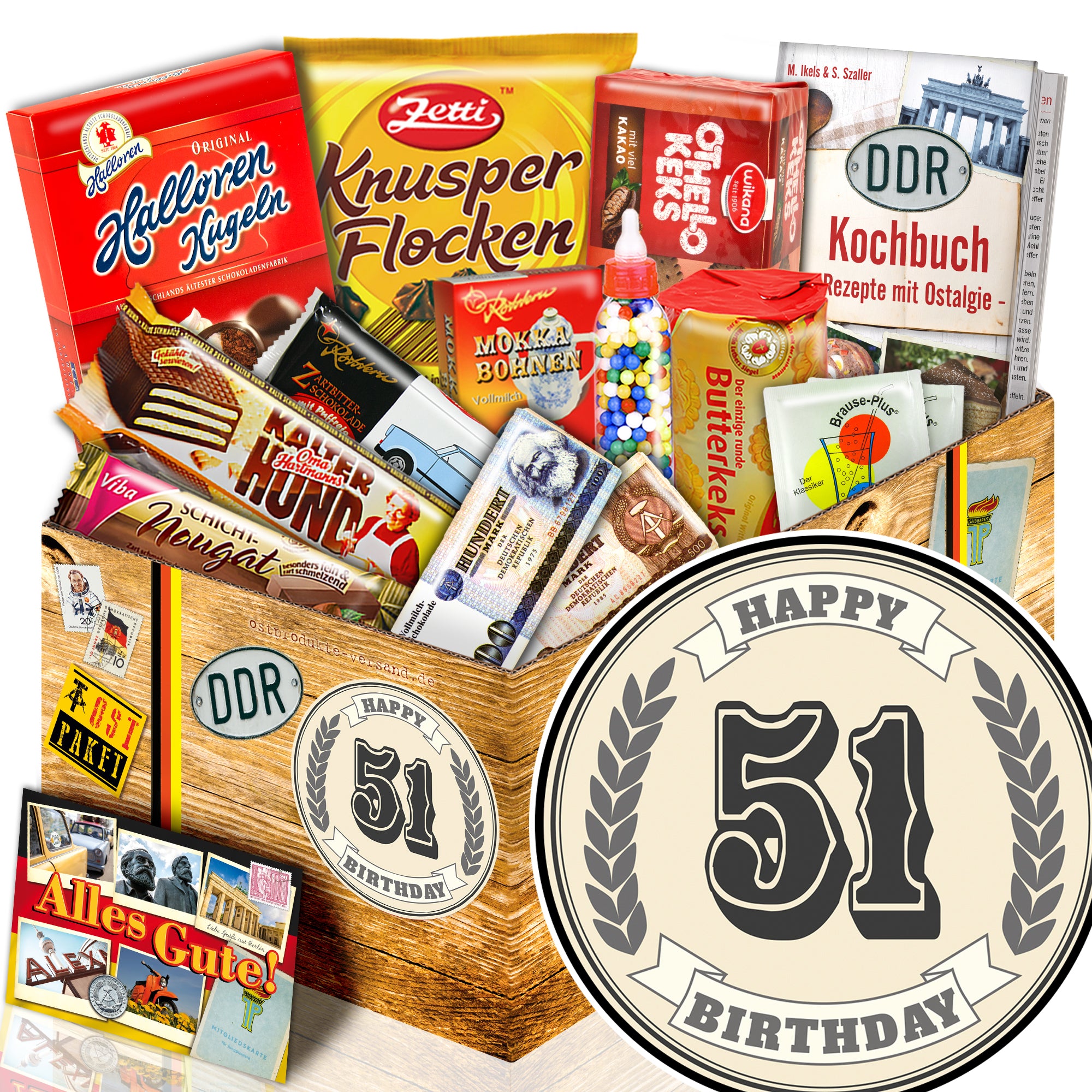 51 Zahl - Süßigkeiten Set DDR L
