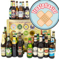 Trostpflaster | 24 Flaschen Bier International und Deutschland | Box