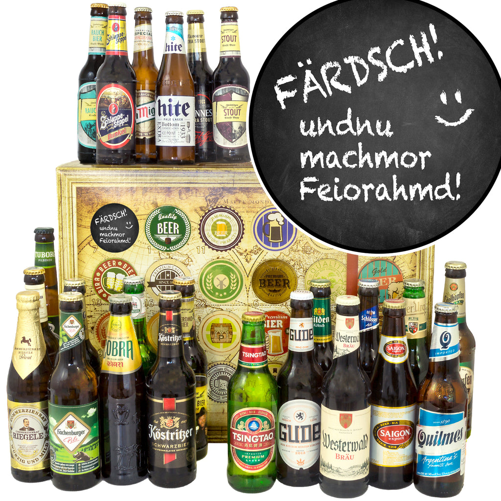 Feiorahmd | 24 Spezialitäten Biere Welt und Deutschland | Präsent