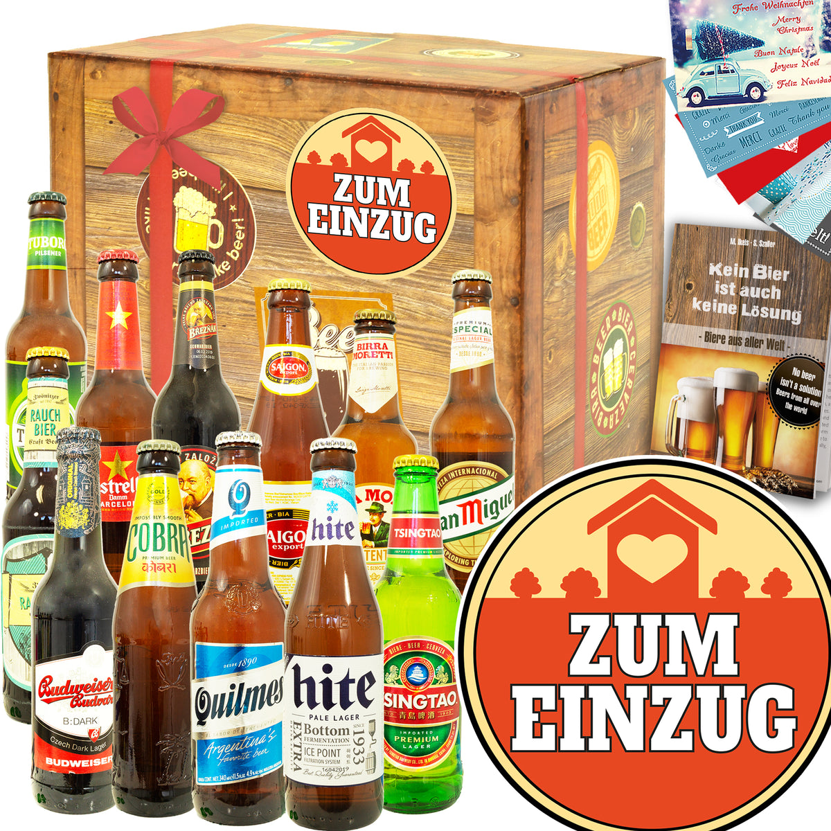 Zum Einzug | 12 Flaschen Biere der Welt | Probierpaket