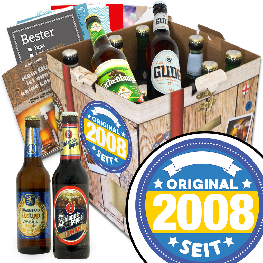 Original seit 2008 | 9 Flaschen Deutsche Biere | Geschenkkorb
