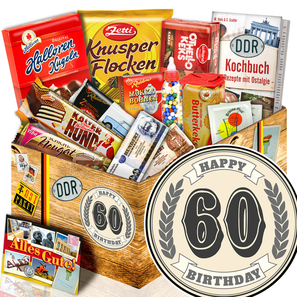 60. Geburtstag - Süßigkeiten Set DDR L