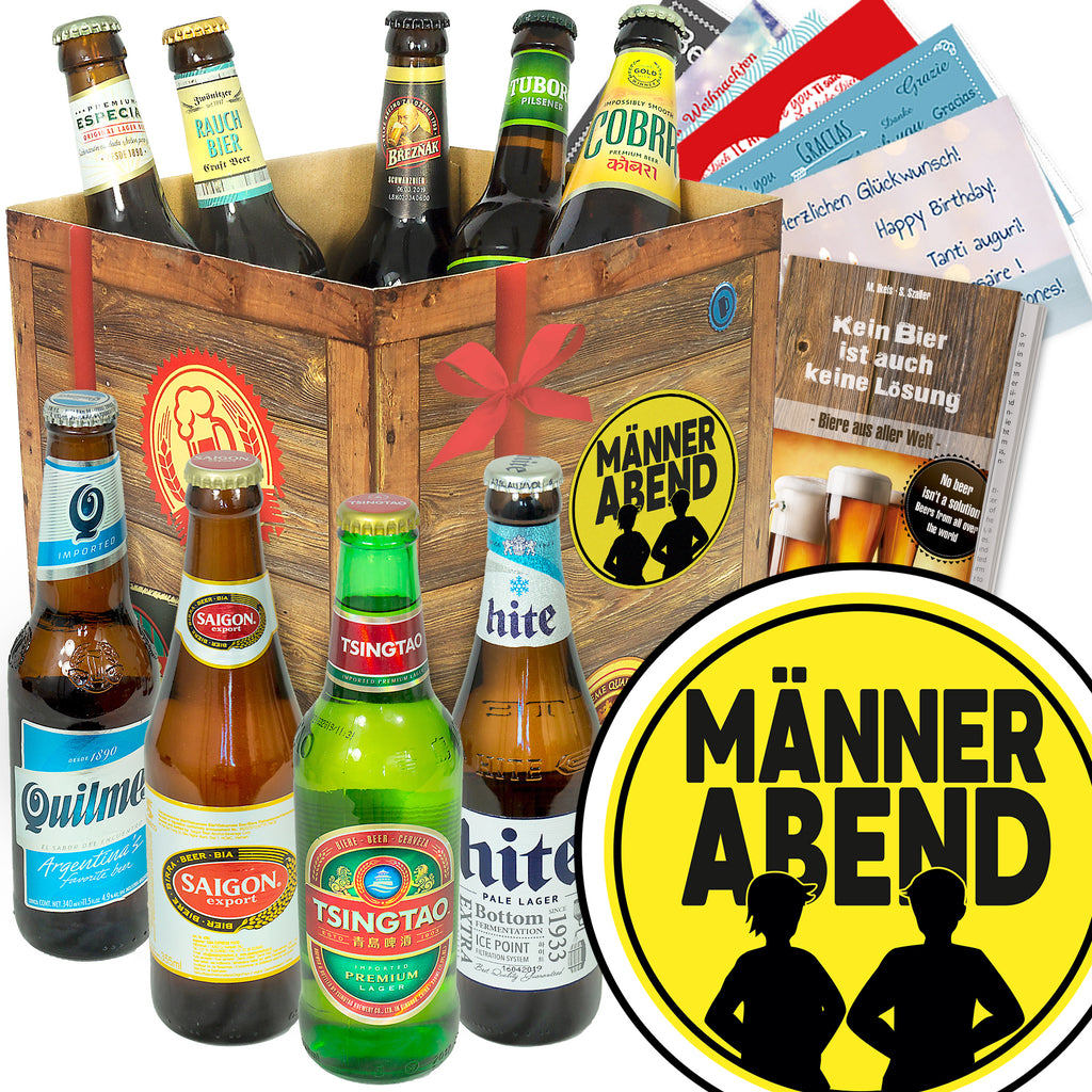 Männerabend | 9 Spezialitäten Biere aus aller Welt | Bierset