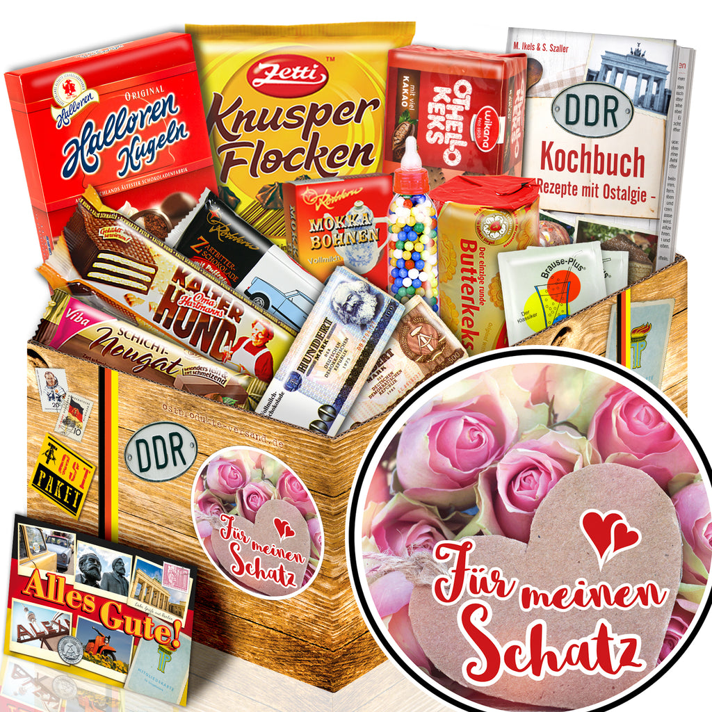 Für meinen Schatz - Süßigkeiten Set DDR L - monatsgeschenke.de