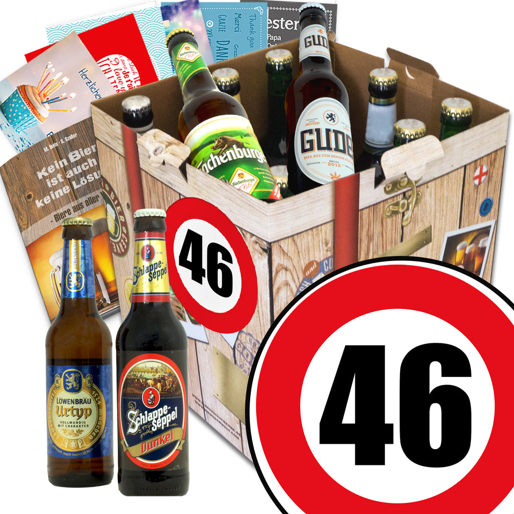 Zahl 46 | 9 Biersorten Deutsche Biere | Biergeschenk