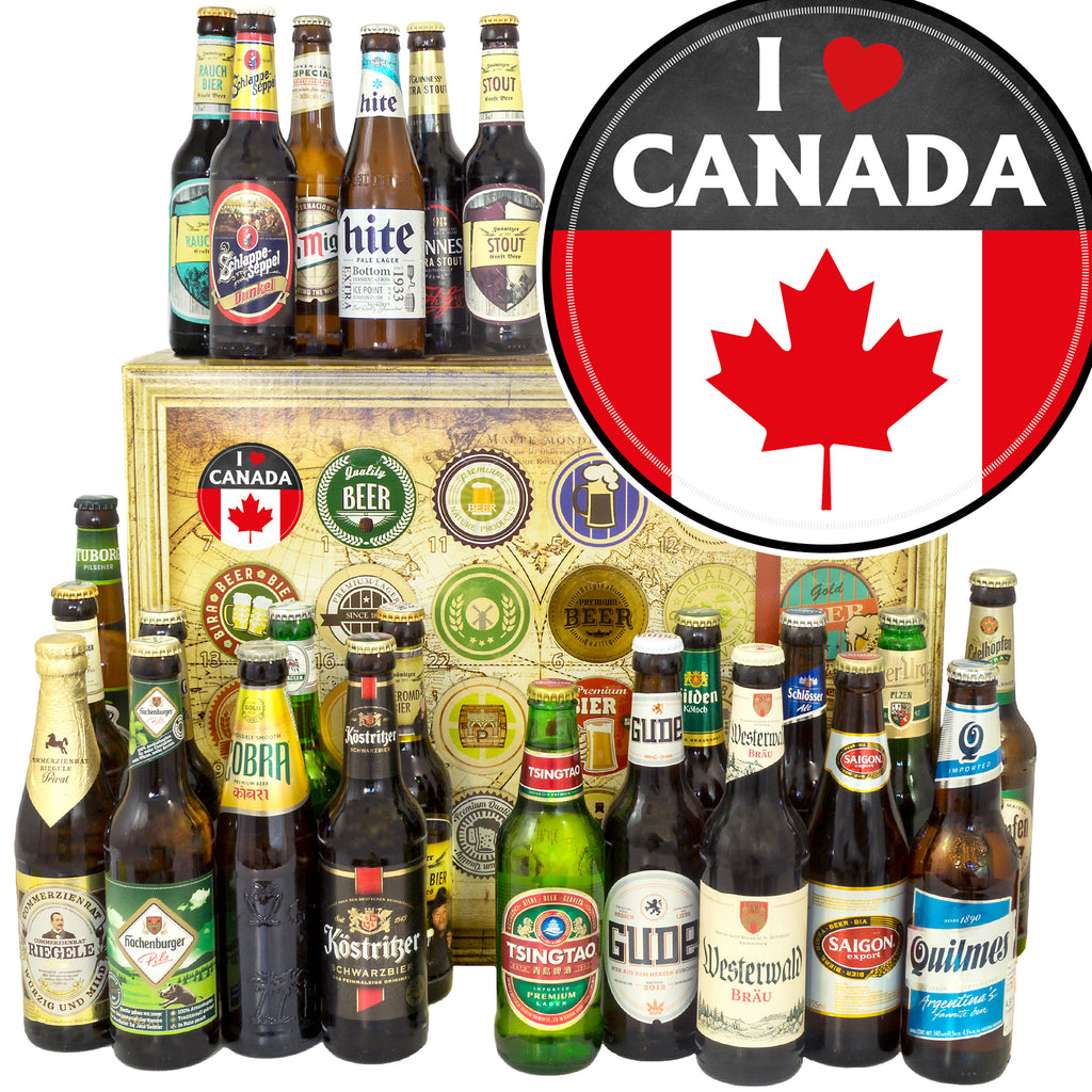 I love Canada | 24 Biersorten Bier International und Deutschland | Biertasting