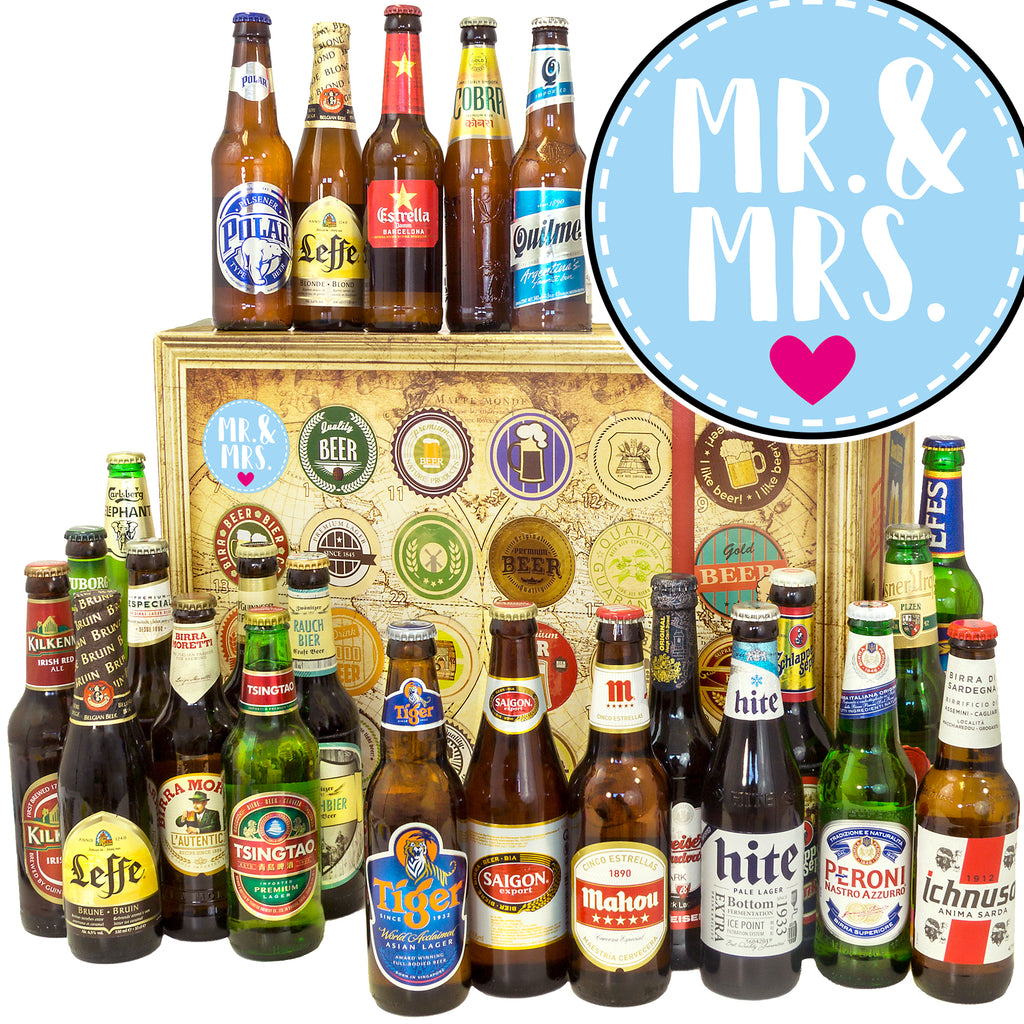 Mr.& Mrs. | 24 Länder Bier International | Bierbox