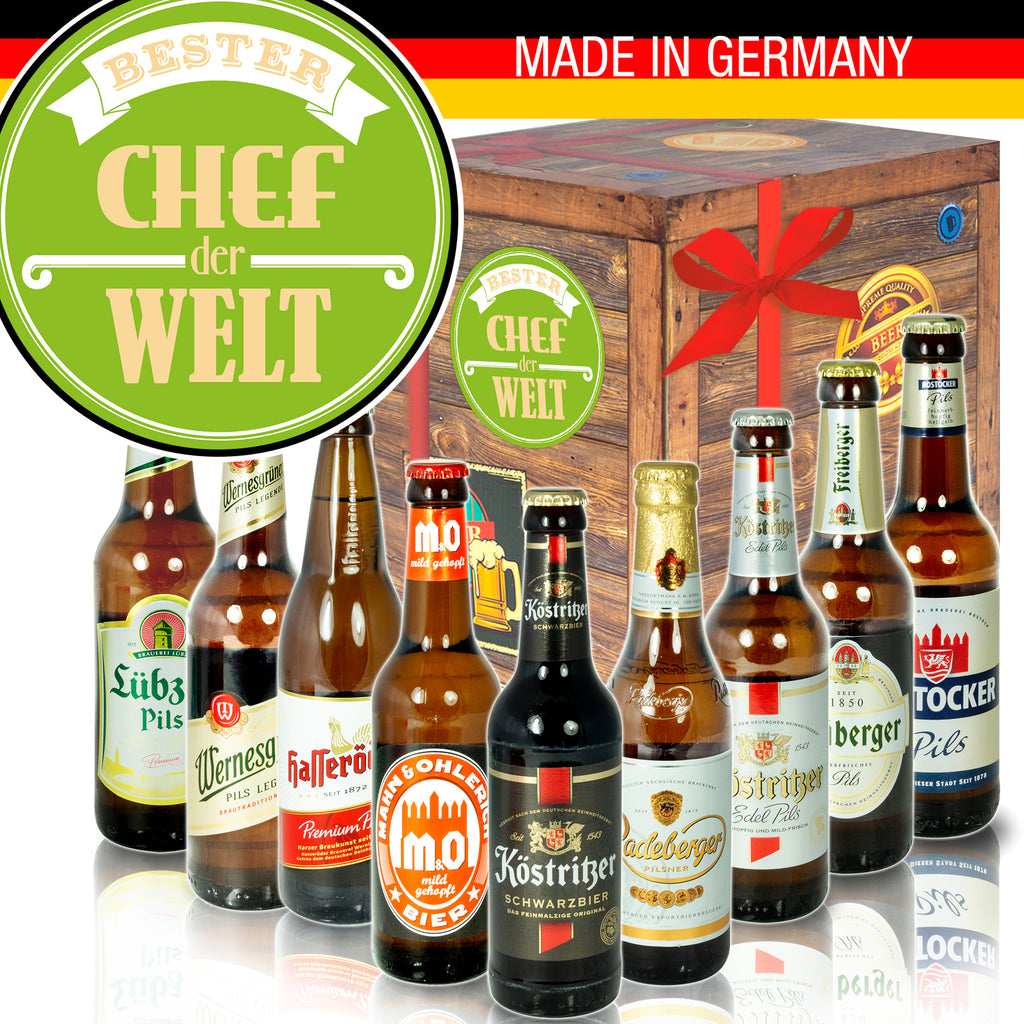 Bester Chef | 9 Spezialitäten Biere aus Ostdeutschland | Geschenkidee