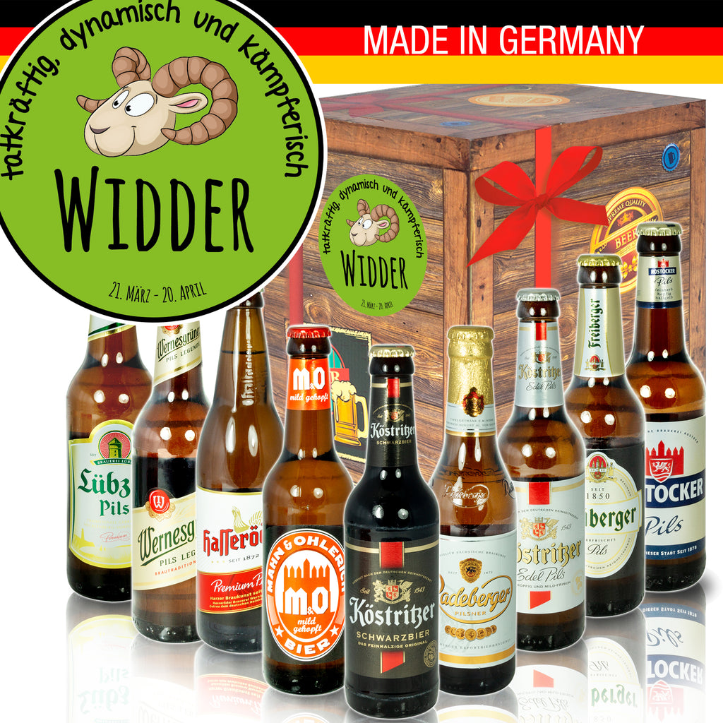 Sternzeichen Widder | 9 Biersorten Ostdeutsche Biere | Bierset