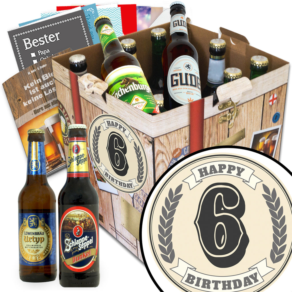 Geburtstag 6 | 9x Bier Bier Deutschlandreise | Geschenk Set