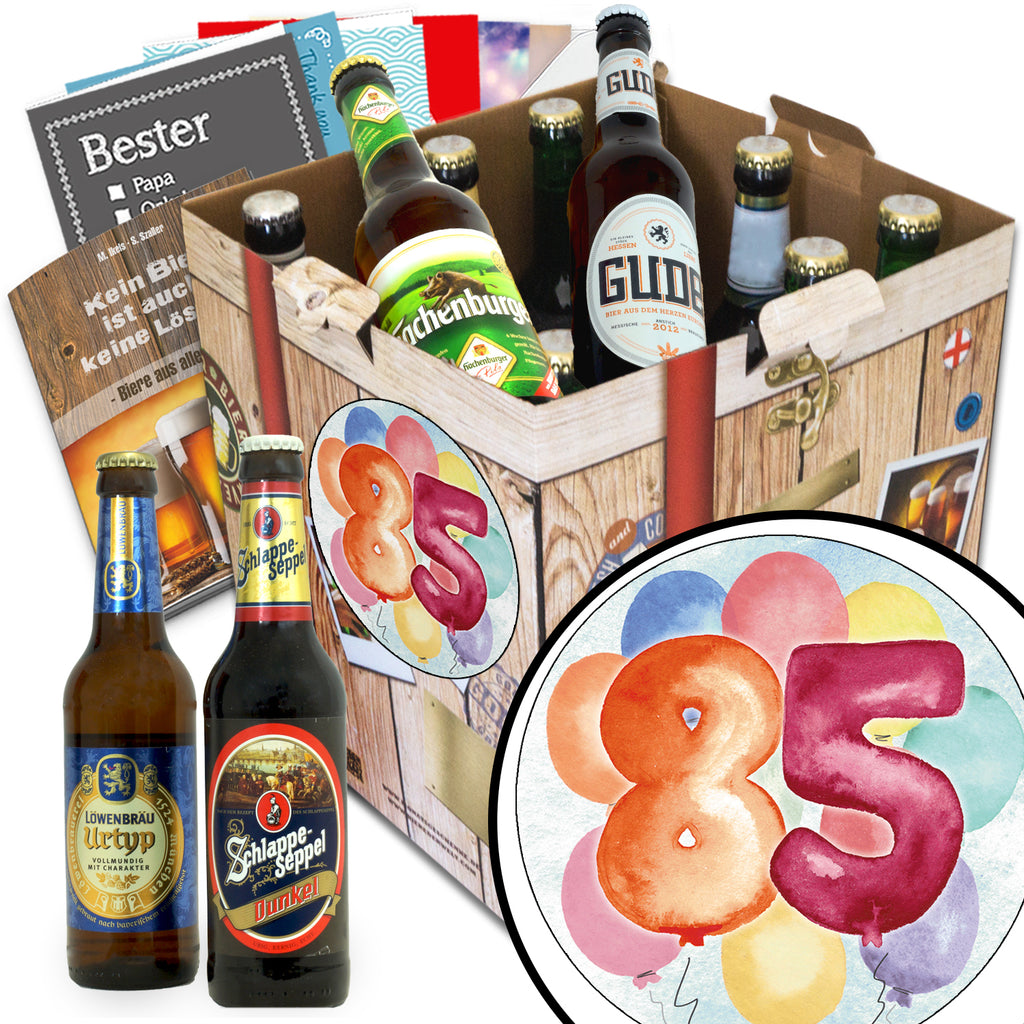 Geburtstag 85 | 9 Spezialitäten Biere aus Deutschland | Bierverkostung