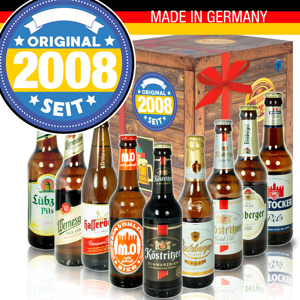 Original seit 2008 | 9 Flaschen Ostdeutsche Biere | Box