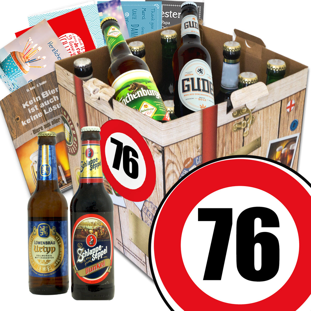 Zahl 76 | 9 Spezialitäten Biere aus Deutschland | Paket