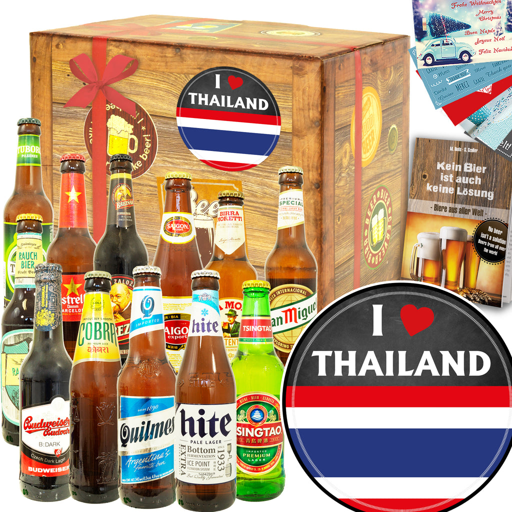 I love Thailand | 12 Spezialitäten Bier International | Paket