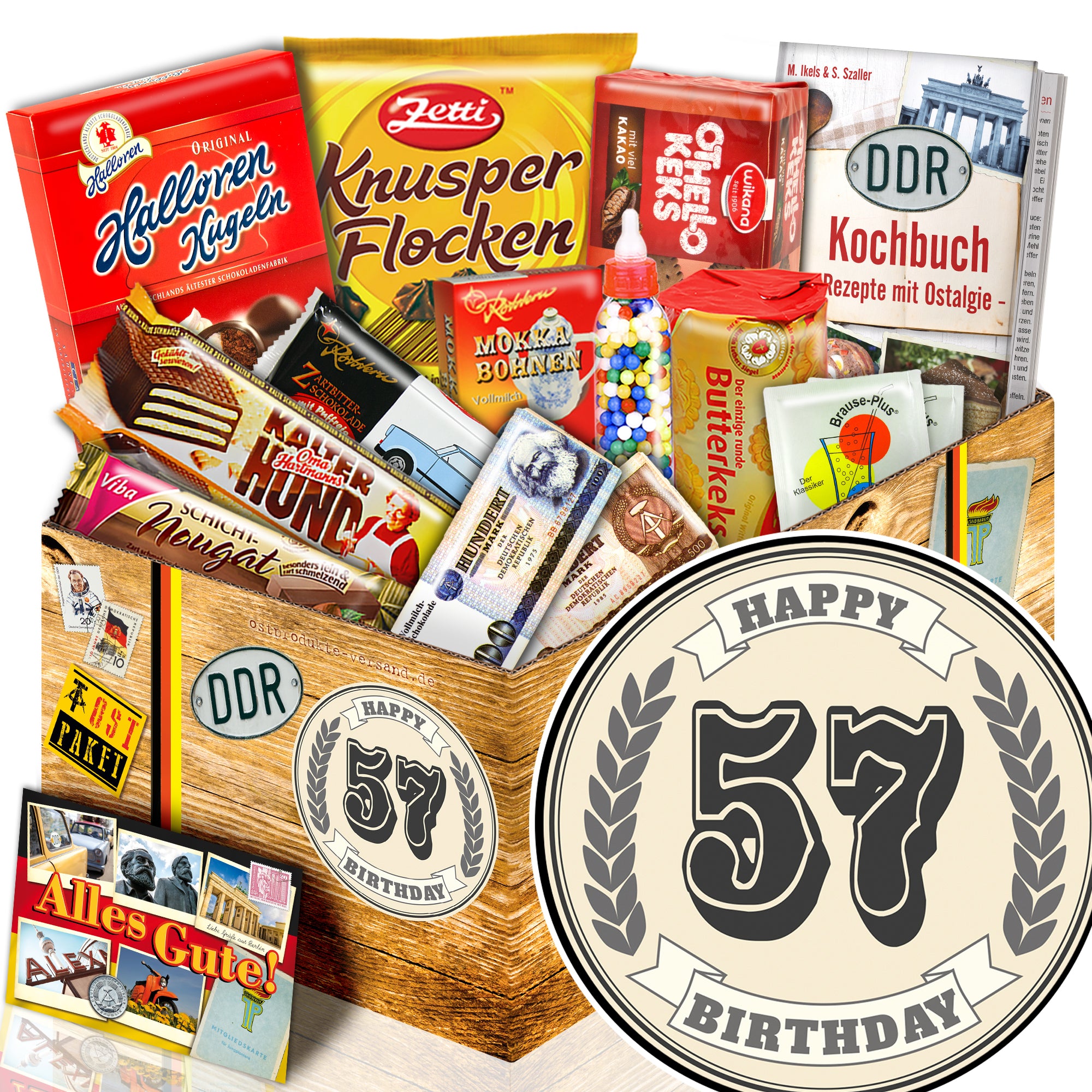 57 Zahl - Süßigkeiten Set DDR L