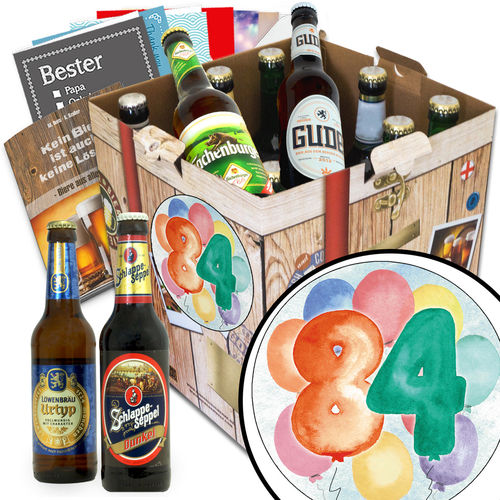 Geburtstag 84 | 9x Deutsche Biere | Biergeschenk
