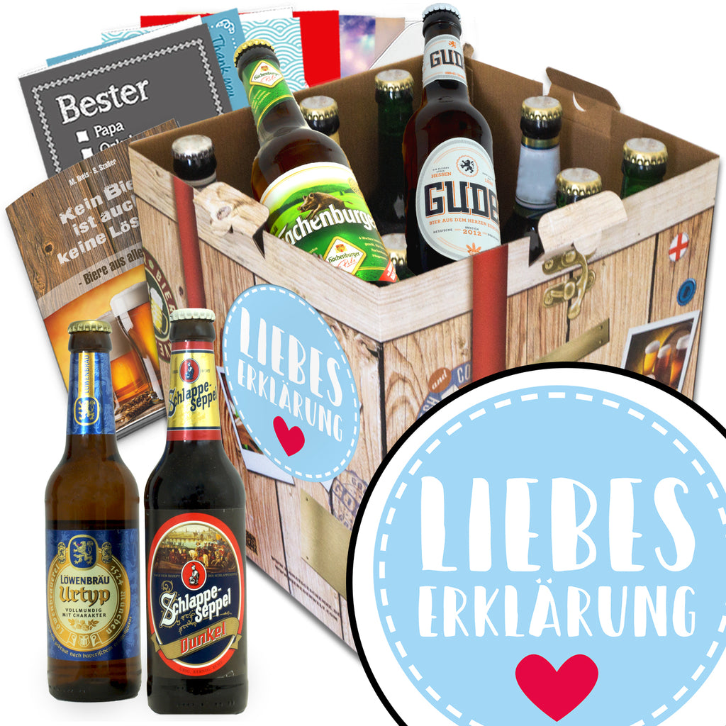 Liebeserklärung | 9x Biere aus Deutschland | Geschenk Box