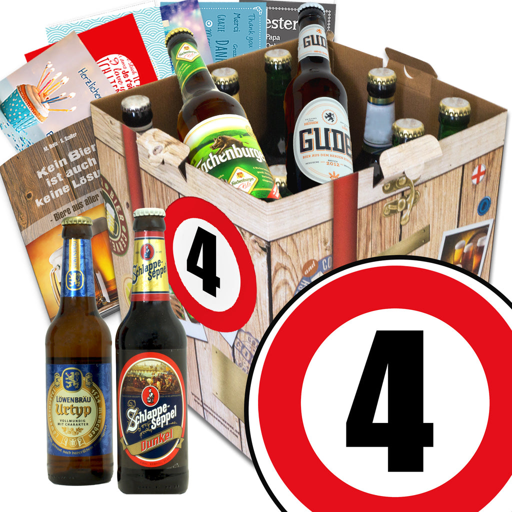 Zahl 4 | 9 Spezialitäten Biere aus Deutschland | Geschenkbox