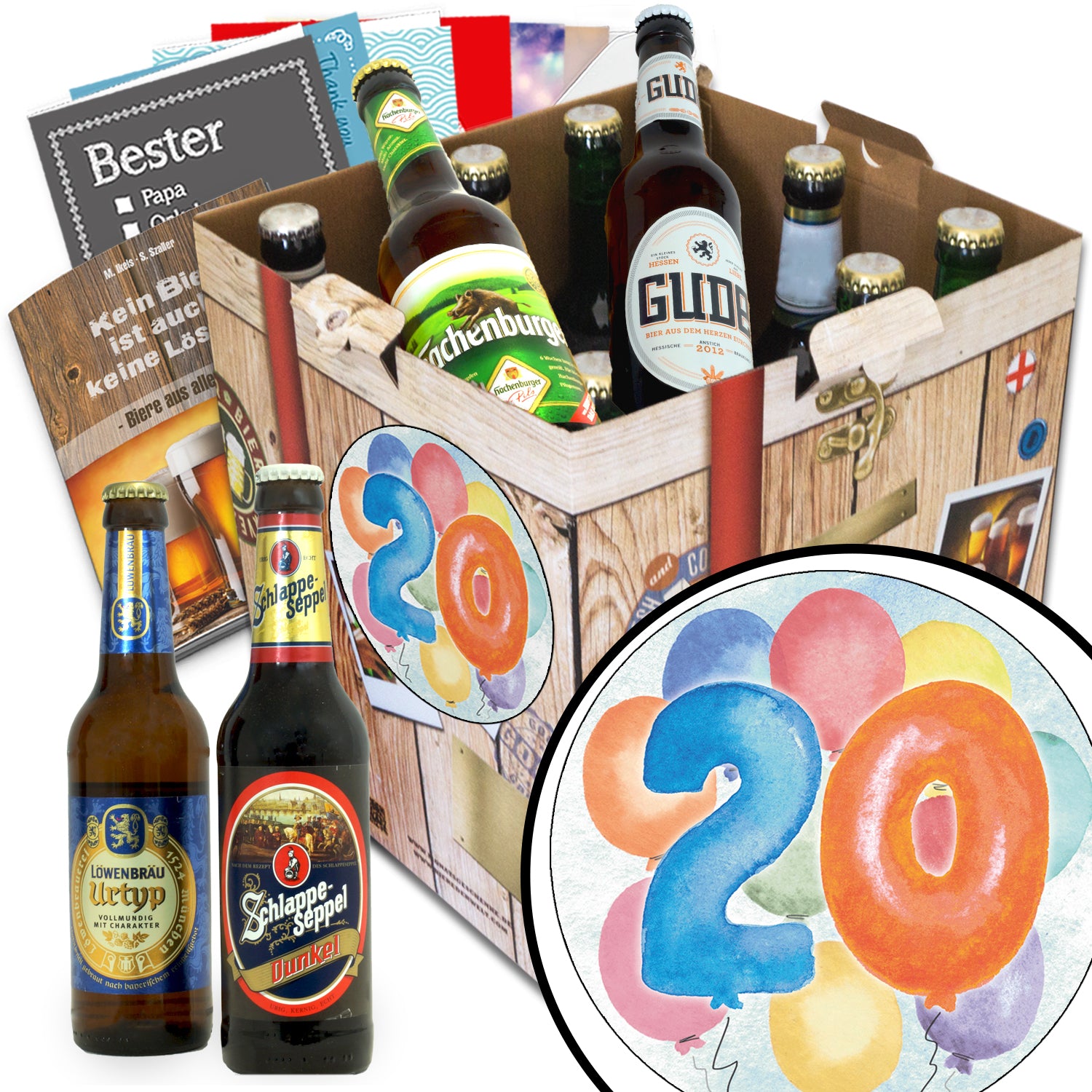 Geburtstag 20 | 9x Deutsche Biere | Box