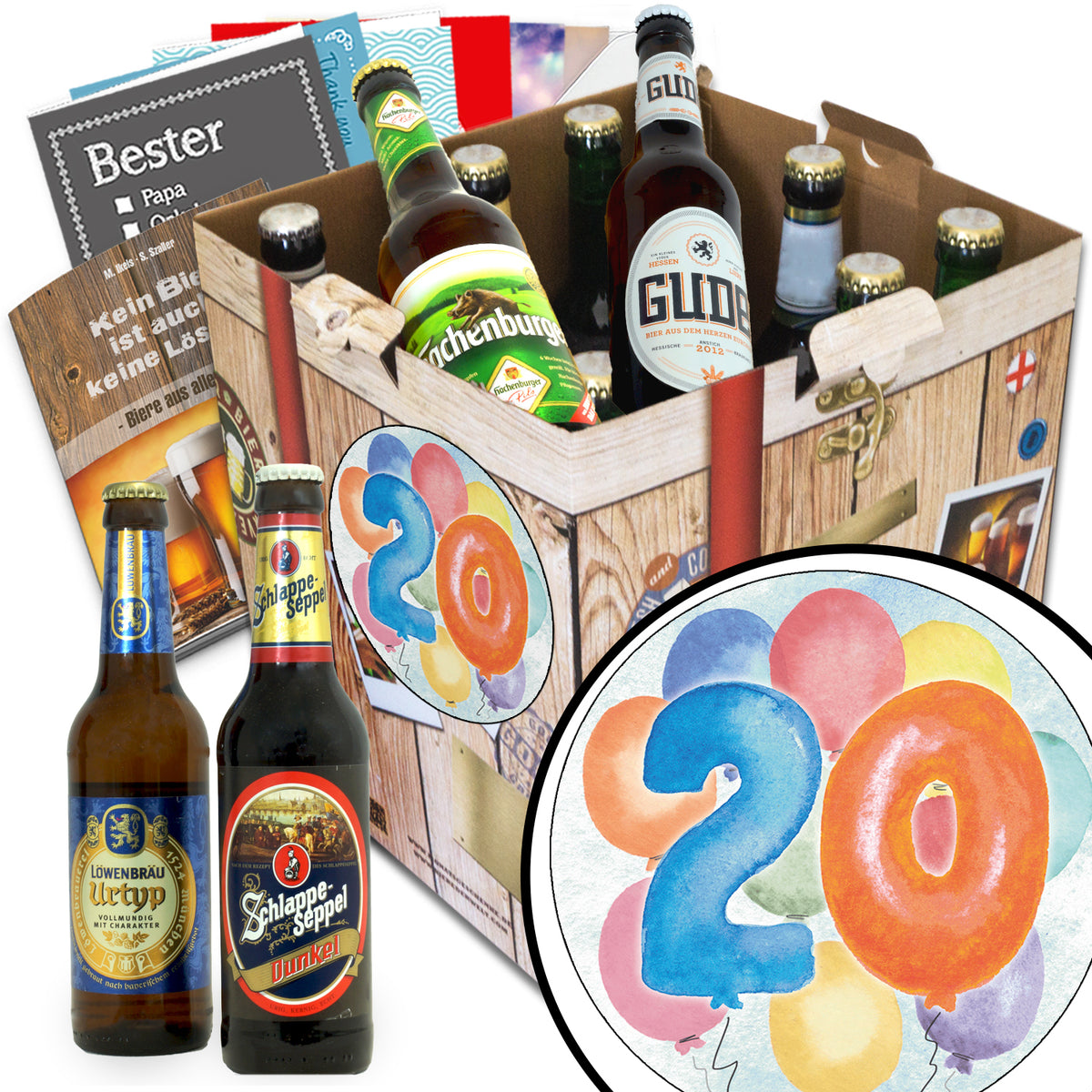 Geburtstag 20 | 9x Deutsche Biere | Box