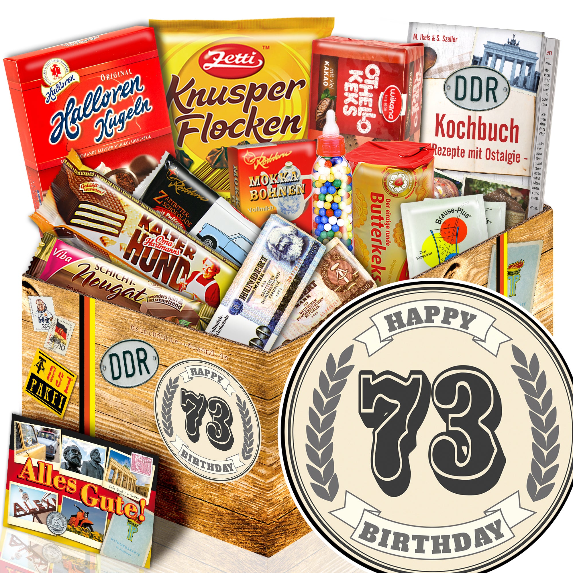 73 Zahl - Süßigkeiten Set DDR L