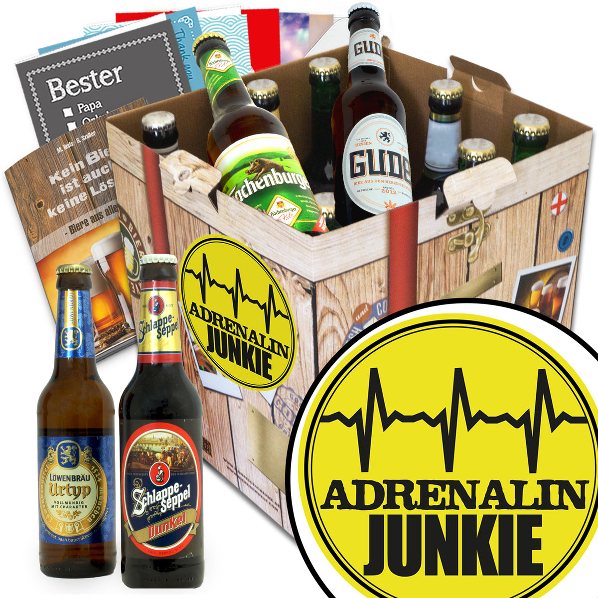 Adrenalinjunkie | 9x Deutsche Biere | Biergeschenk