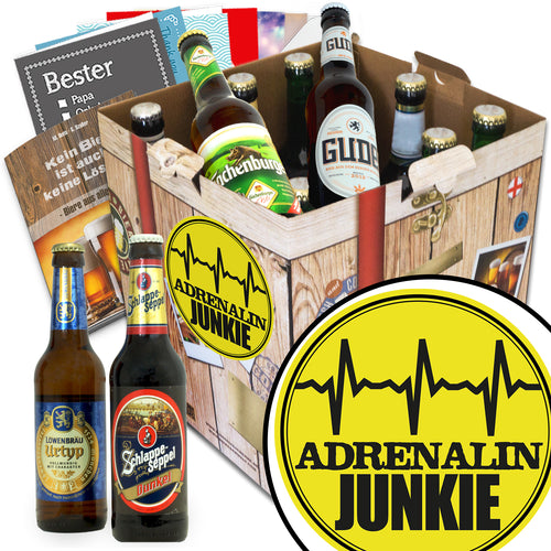 Adrenalinjunkie | 9x Deutsche Biere | Biergeschenk