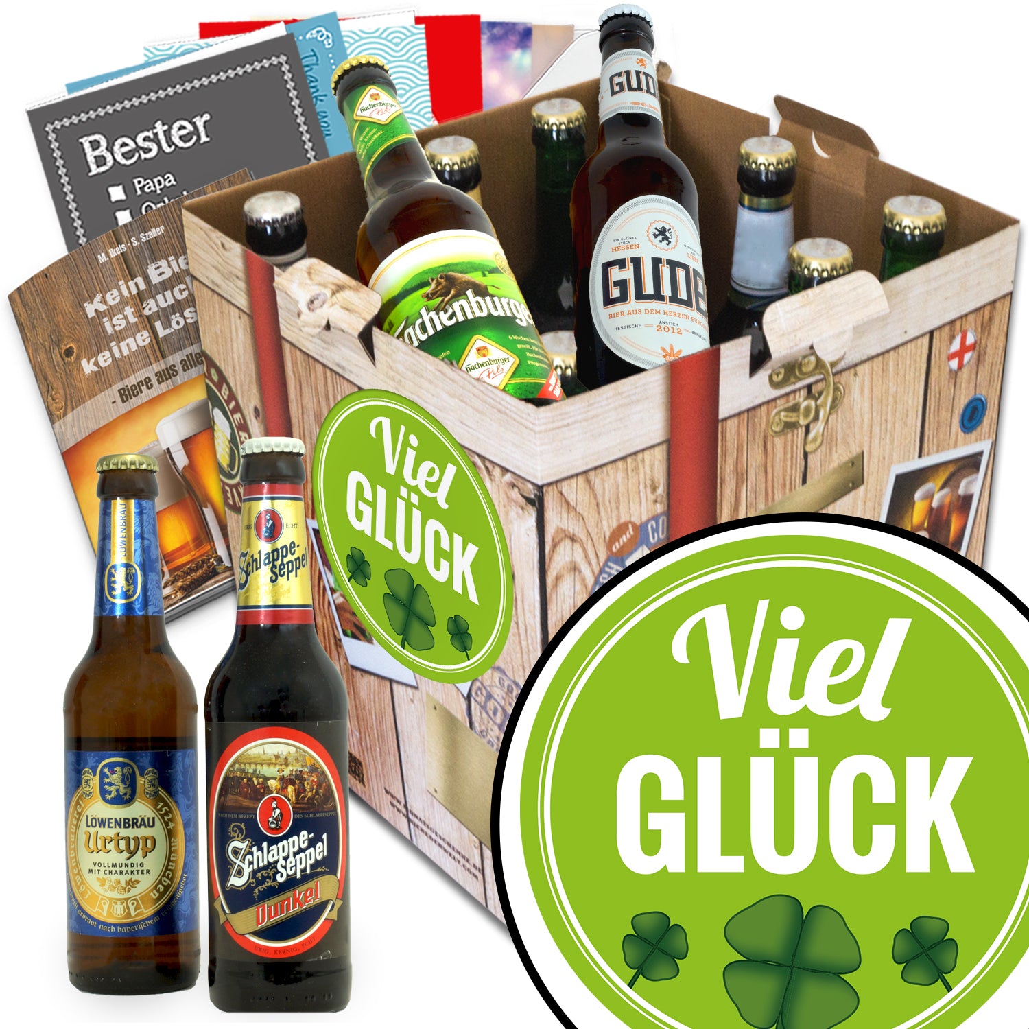 Viel Glück | 9 Spezialitäten Bier Deutschlandreise | Bierbox