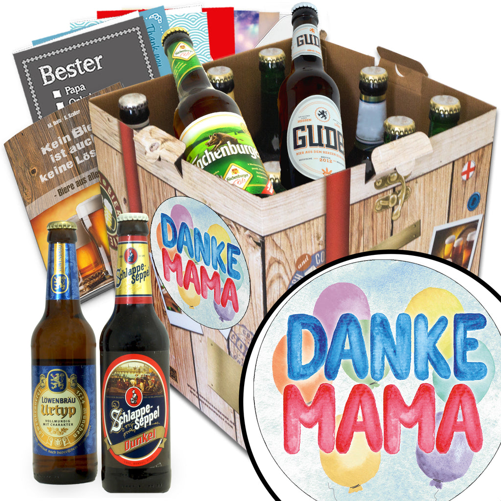 Danke Mama | 9 Spezialitäten Deutsche Biere | Präsent