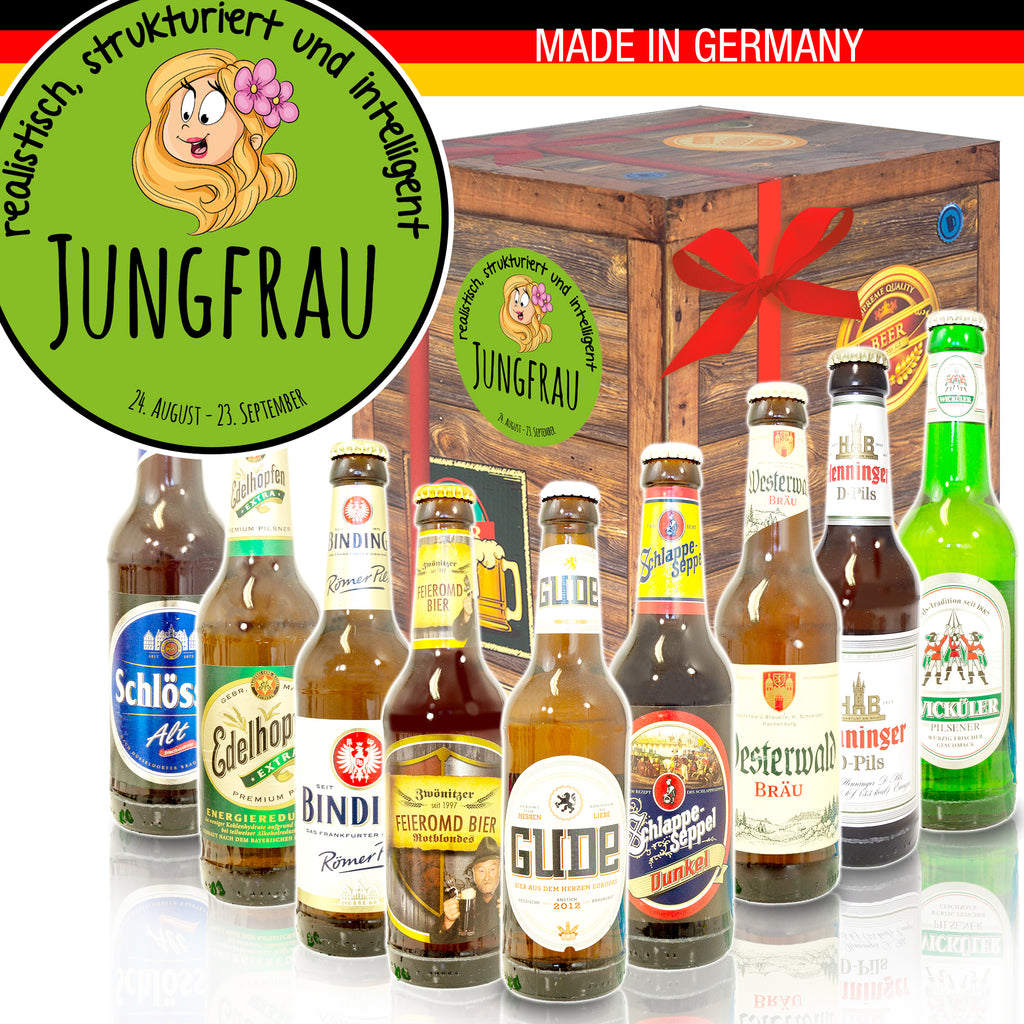 Sternzeichen Jungfrau | 9x Bier Biere aus Deutschland | Geschenkidee