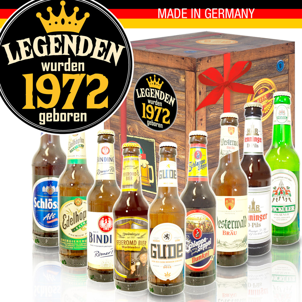 Legenden 1972 | 9 Spezialitäten Biere aus Deutschland | Paket