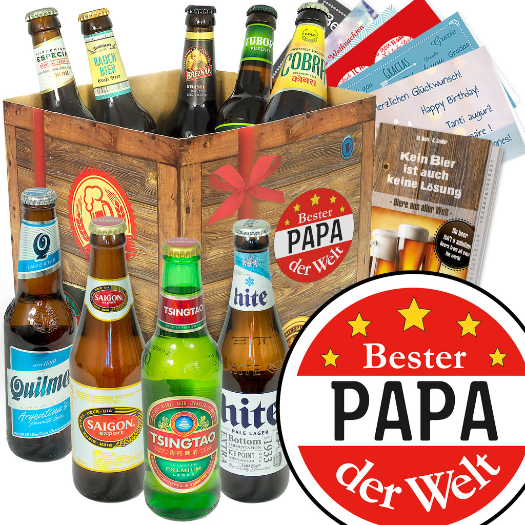 Bester Papa | 9 Länder Bierweltreise | Geschenkbox
