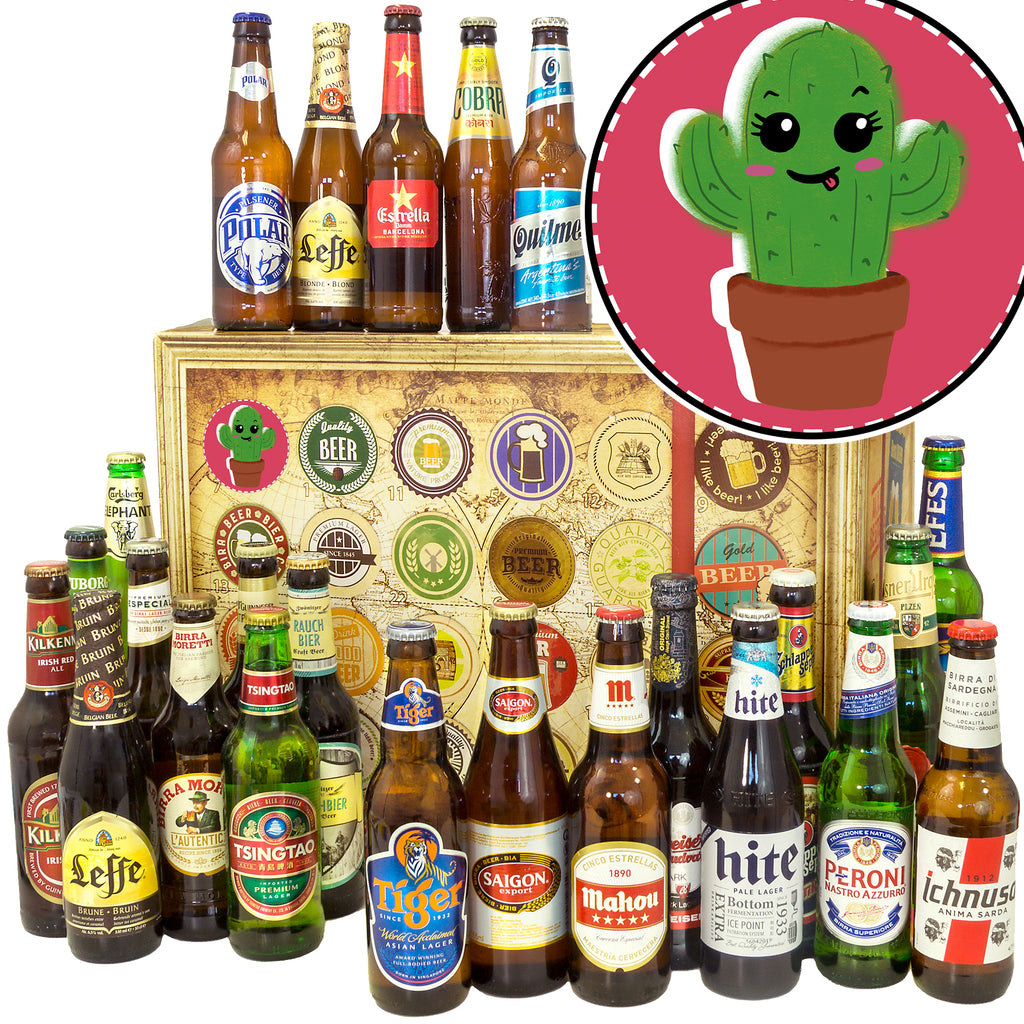 Kaktus | 24 Biersorten Biere der Welt Exoten | Box