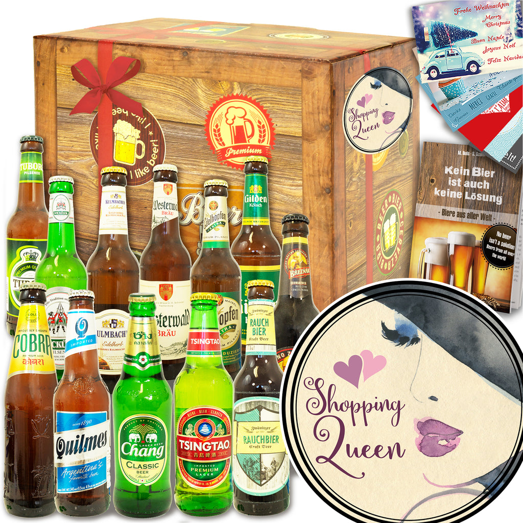 Shopping Queen | 12x Bier aus der Welt und Deutschland | Bierbox