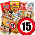 Zahl 15 - Süßigkeiten Set DDR L - monatsgeschenke.de
