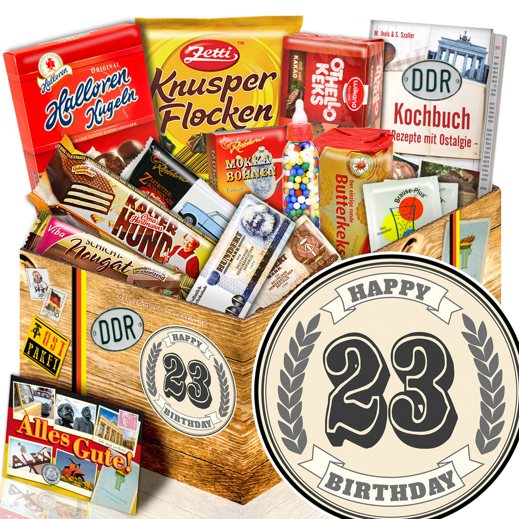 23 Zahl - Süßigkeiten Set DDR L - monatsgeschenke.de