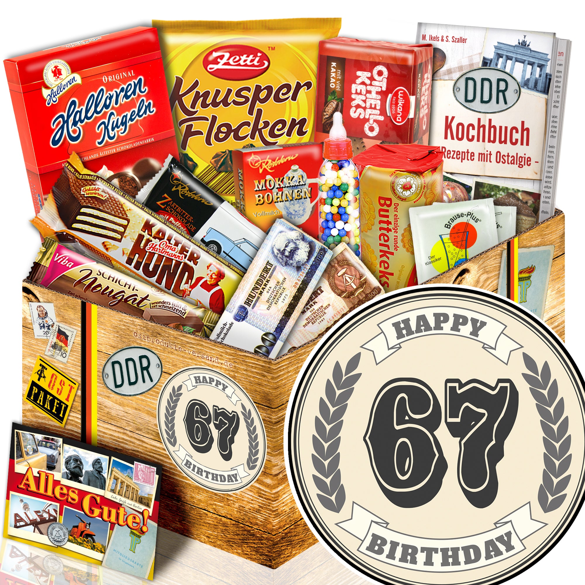 67 Zahl - Süßigkeiten Set DDR L