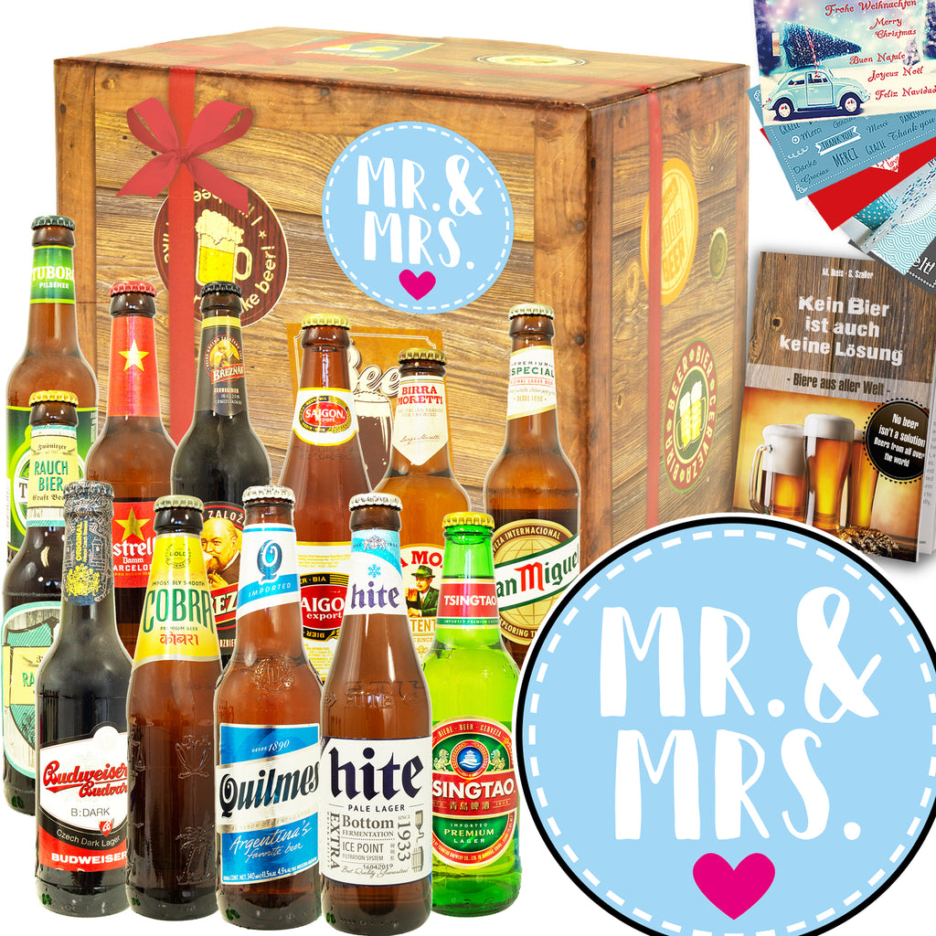 Mr.& Mrs. | 12 Flaschen Bier aus aller Welt | Probierpaket
