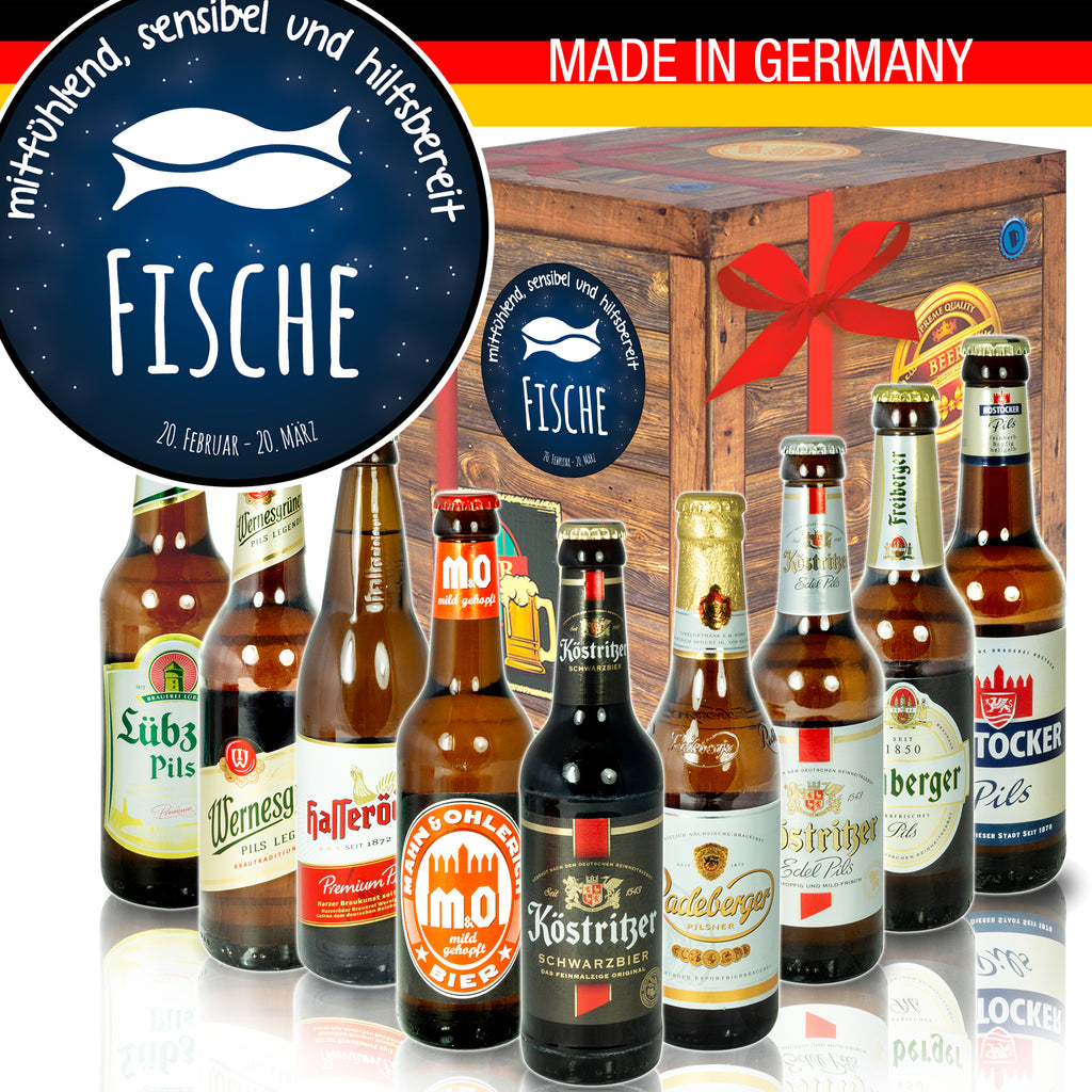 Sternzeichen Fische | 9 Biersorten Biere aus Ostdeutschland | Geschenkidee