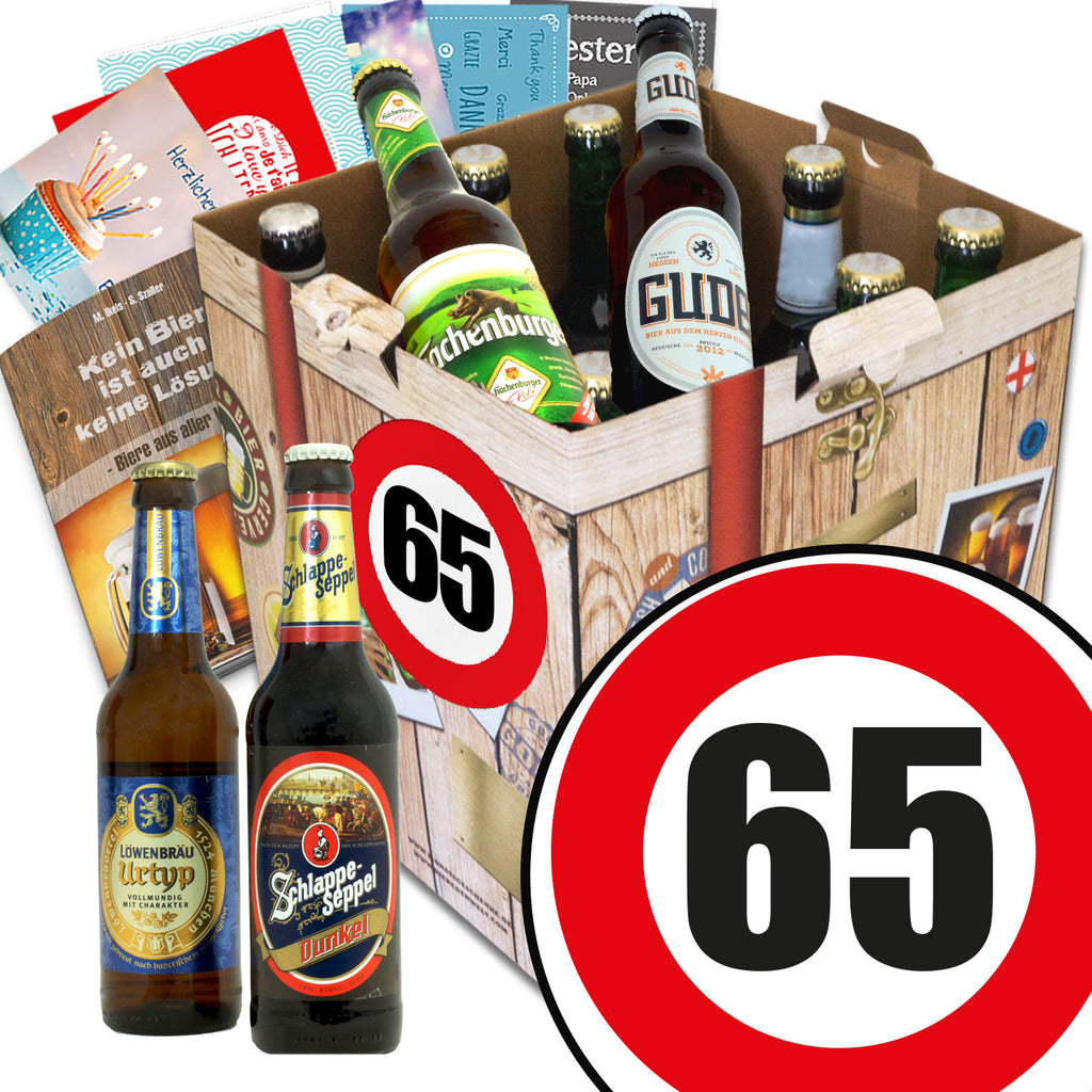 Zahl 65 | 9 Flaschen Biere aus Deutschland | Biertasting